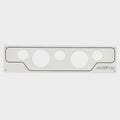 Sea Fox Boat Blank Gauge Panel | 22 3/8 x 5 1/8 Inch White AluminumOpe