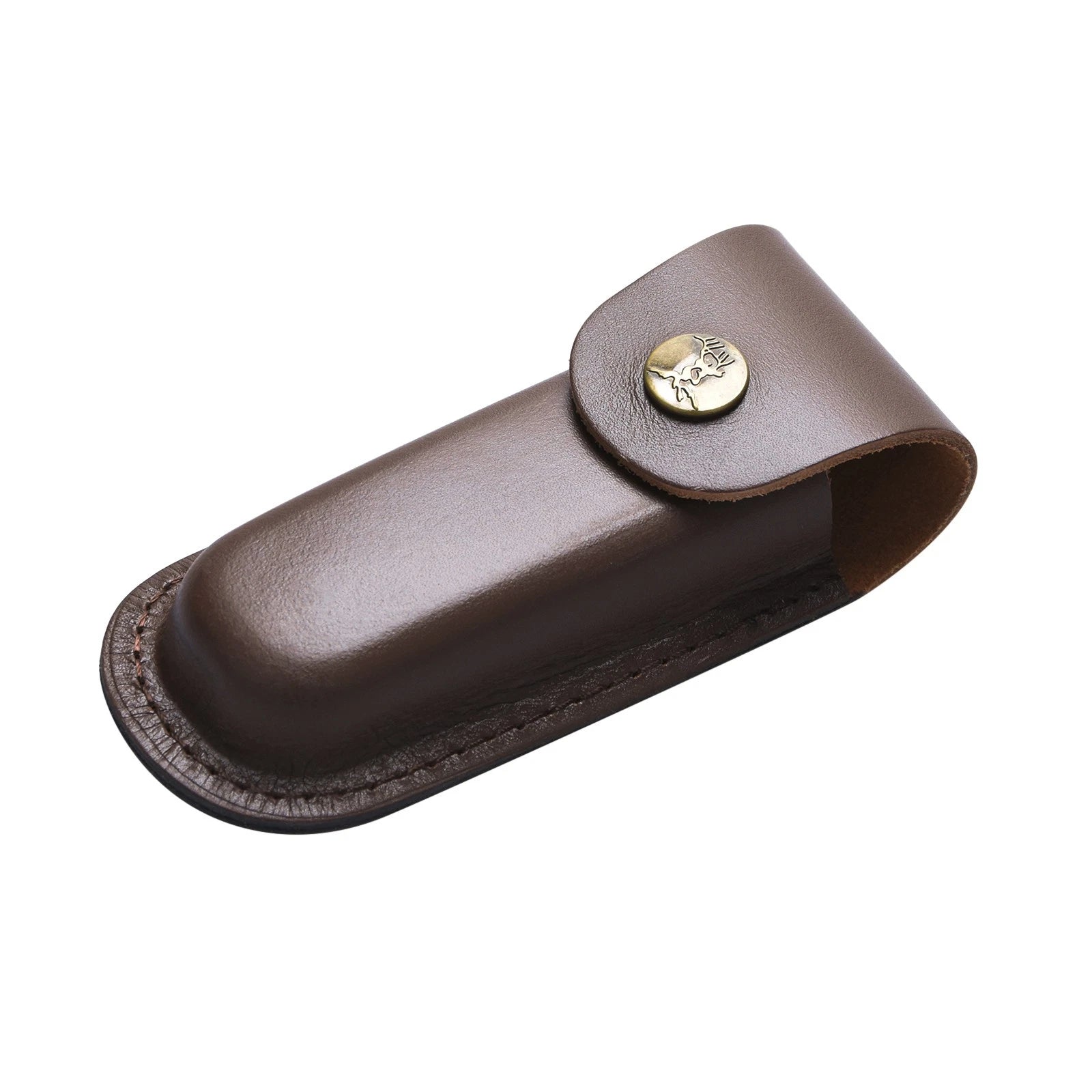 5" Durable Leather Knife Sheath Folding Pocket Multi Tool Pouch