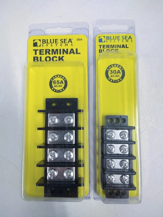 Blue Sea Systems 2604 / 2504, Terminal Block, 4 | Hook & Hull Co