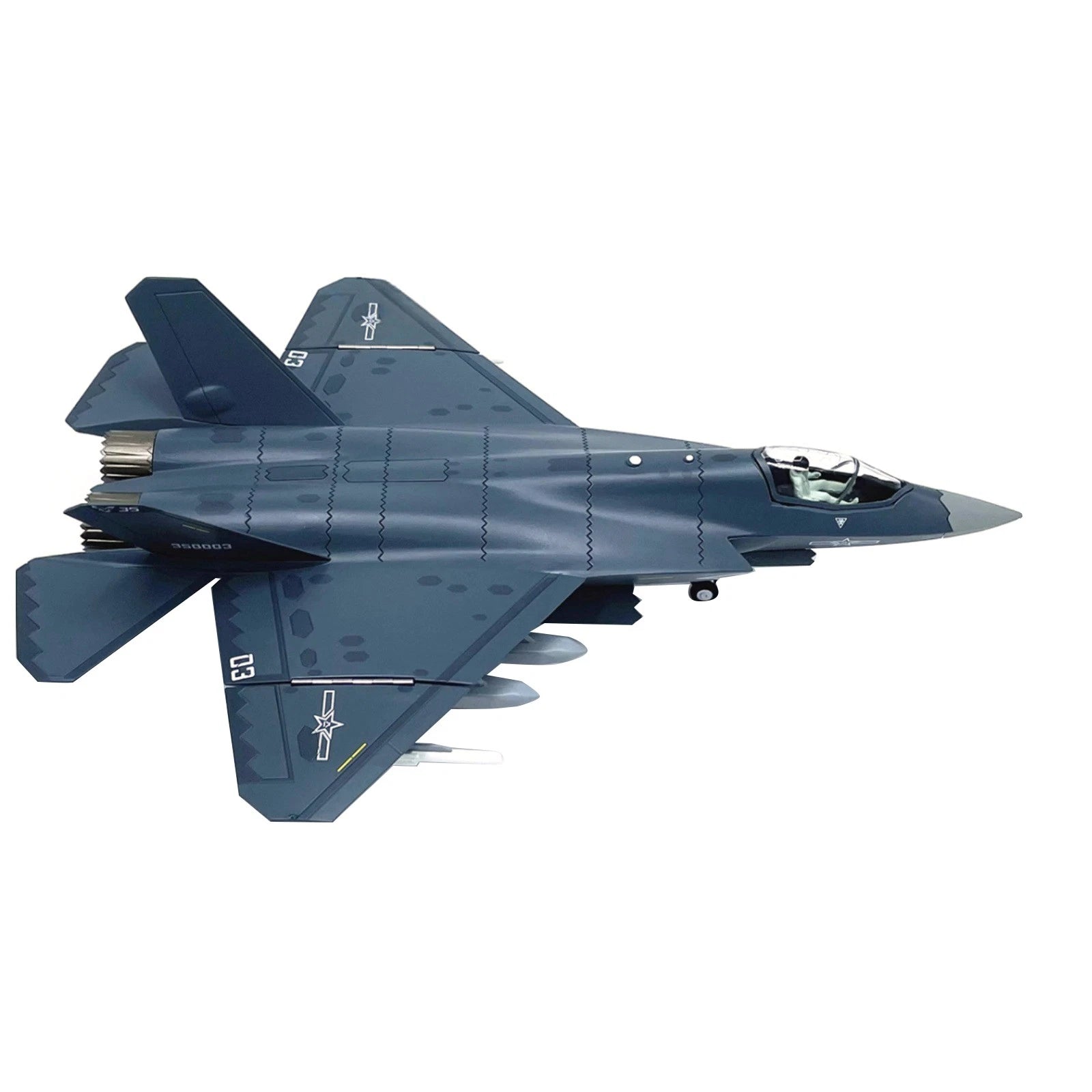 1/72 Diecast Alloy China J-35 Fighter Aircraft Simulation Military