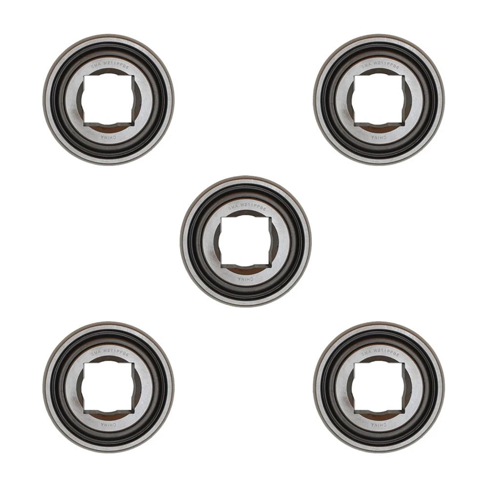 5 Of Disc Harrow Bearing 1.500" Square Bore X 1.750" Ir X 4.130" Od X