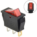 Red On-Off 3Pin Plastic Snap Switch