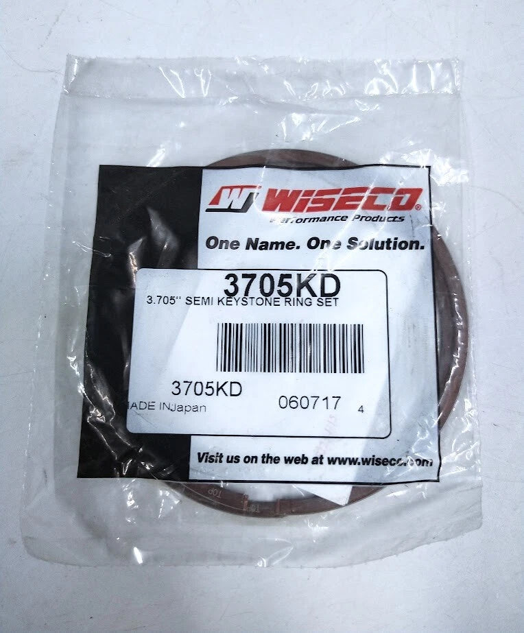 Wiseco 3705kd, Semi Key Stone Ring Set 3.705''