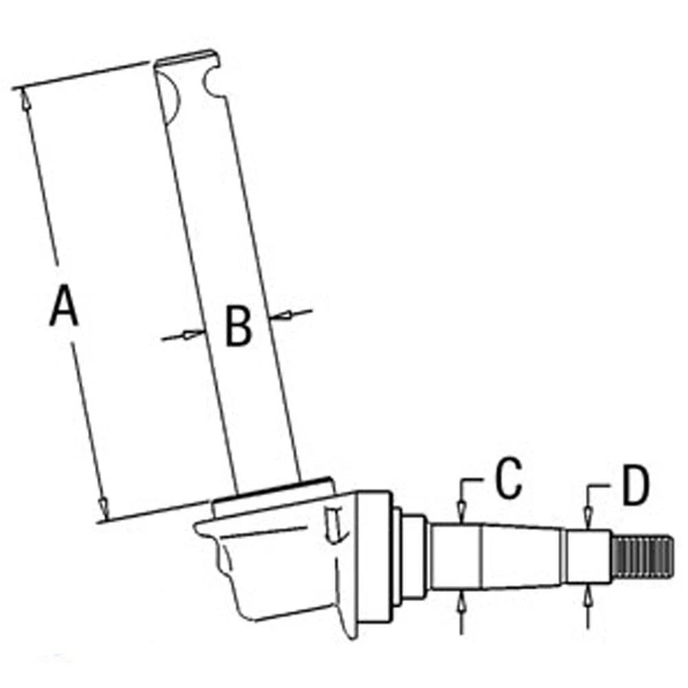 Spindle - Left Hand Fits International B275 B414 354 364 434 3043864r1