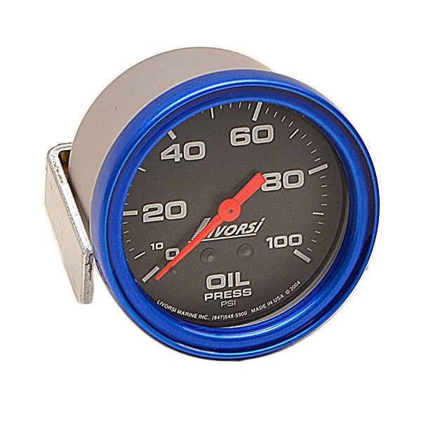 Oil Pressure Gauge Livorsi Boat 2 1/8 Inch by Livorsi