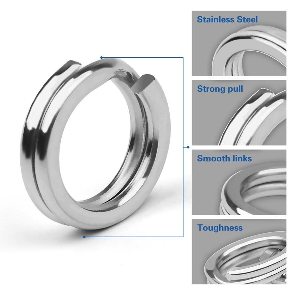 Outdoor Fishing Connector Ring Stainless Steel