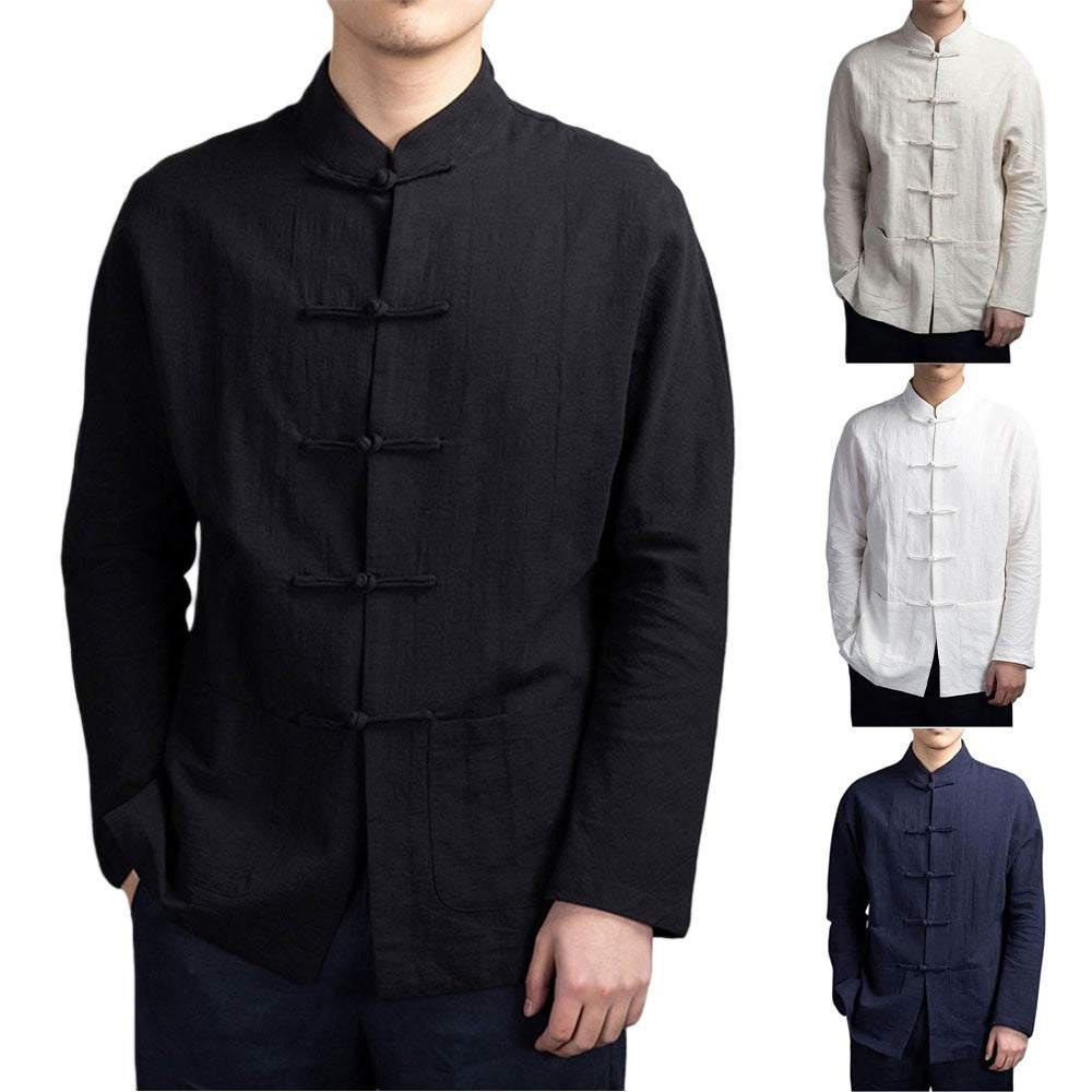 Holiday Chinese Style Shirt Long Sleeve