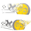 Graphic Decal MasterCraft X80 Sunrise Yellow by MasterCraft