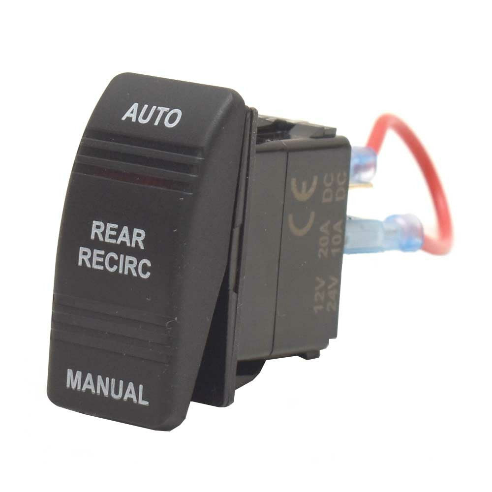 Carling On-Off-On Rocker Switch Rear Recirc 12V by Carling