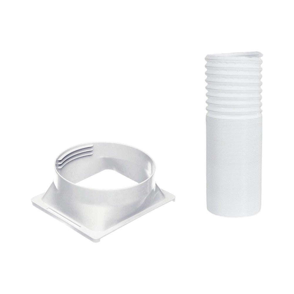 White Air Conditioner Hose with Square Connector