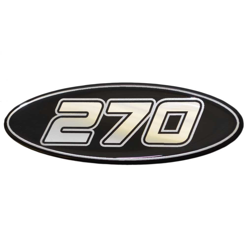 Crownline Boat Raised Decal Black Silver by Crownline