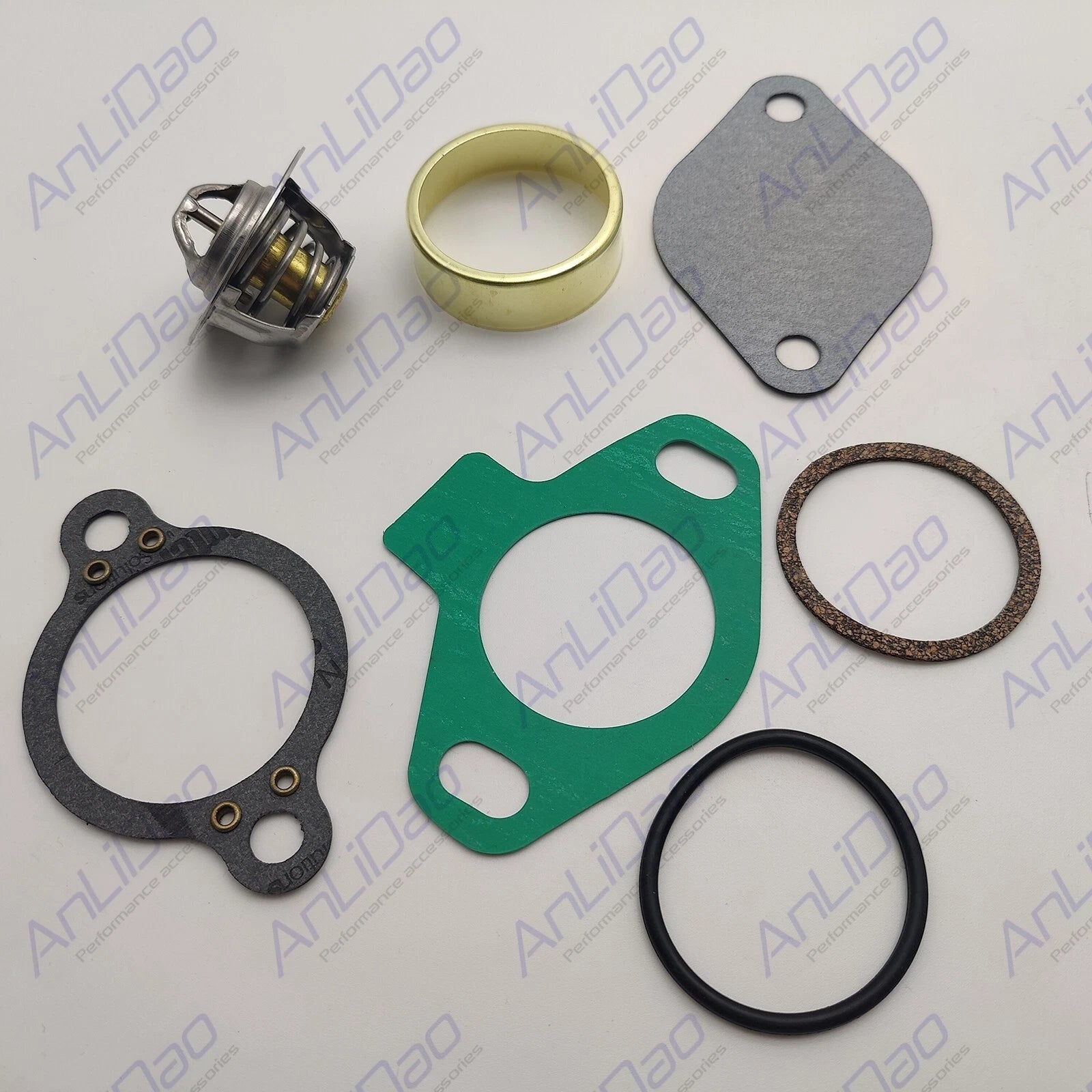 Fit Fit Mercruiser 5.0l 5.7l 7.4l V8 New 140° Thermostat Kit 18-3668