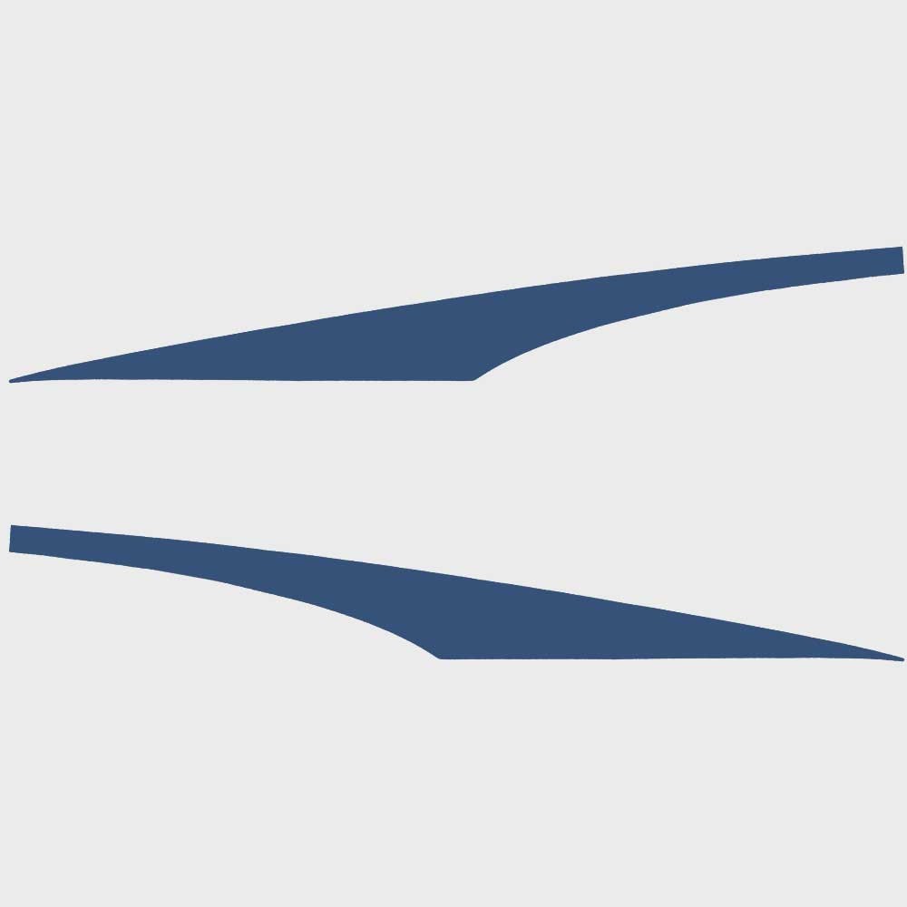 Tahoe Boat Graphic Decals 185914/185915 Blue Stickers Set of 2 by Tahoe