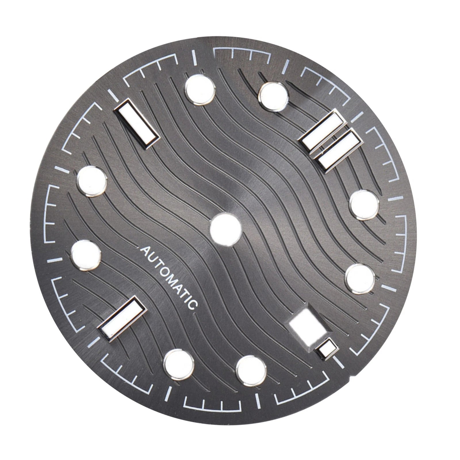 31mm Watch Dial Plate Date@3 Luminous For Eta 2836 2824 For Miyota