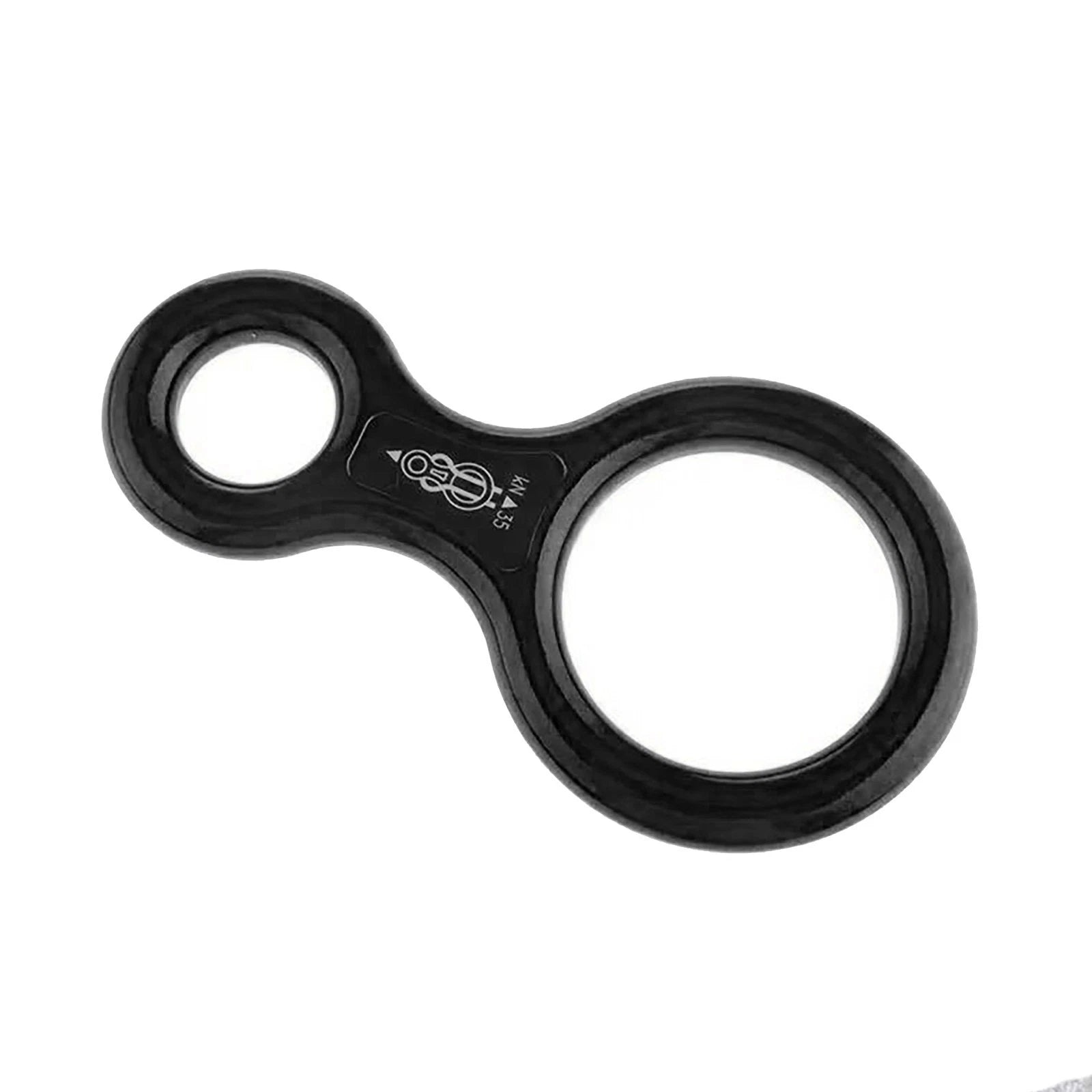 Black 35kn Figure 8 Descender Belay Device For Window Cleaning,