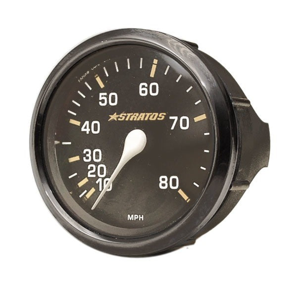 Stratos Boat Speedometer Gauge SE9359A | Faria 80 MPH 3 1/4 Inch by Stratos