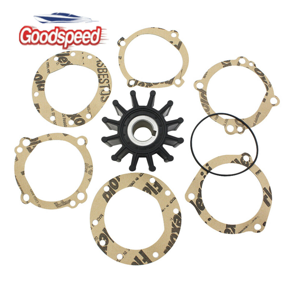 Flexible Impeller for JABSCO 18948-0001,SHERWOOD 10615K,VOLVO 835874 Water PumpO