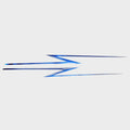 US Marine Boat Hull Graphic Decals Blue Stickers Set of 2 by US Marine