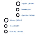 2x Volvo Penta Duoprop Gearlube Orings, 3852045, 3855081 &Amp; Dps-m