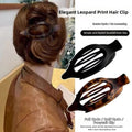 Oval Duckbill Hair Clip Frosted Matte Finish
