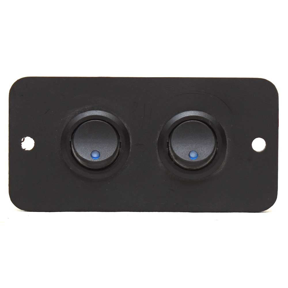Rinker Boat Rocker Switch Panel 2070132 | 3 1/2 x 1 3/4 Inch Matte by Rinker