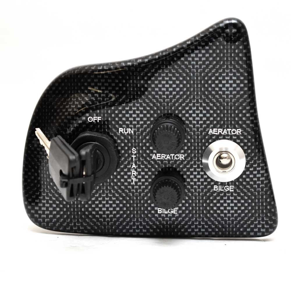 Tracker Boat Ignition Switch Panel Carbon Fiber by Tracker