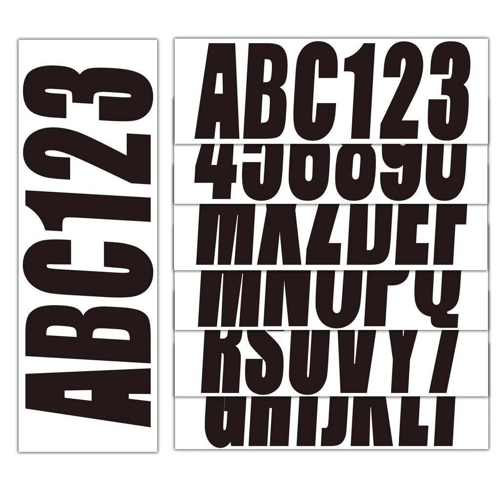 Boat Registration Numbers Decals – Custom A-Z & 0-9
