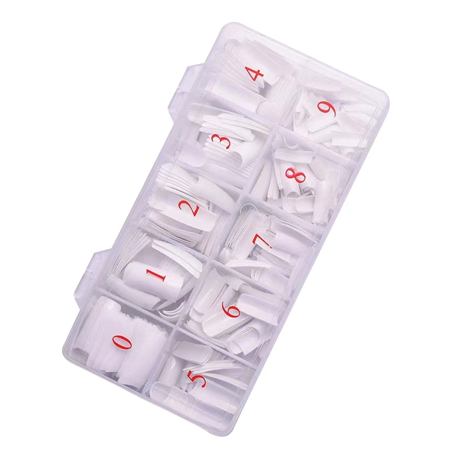 Box Fashion Manicure Full Cover Natural False Nails Fake Tips Tools
