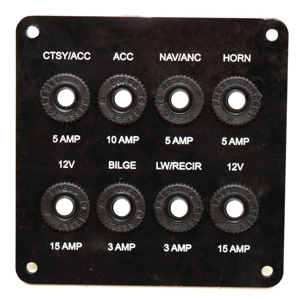 Lund Boat Breaker Switch Panel with Fuse Block by Lund