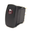 Carling Momentary on-off-on Contura V Boat Rocker Switch | 5 SpadeOpen