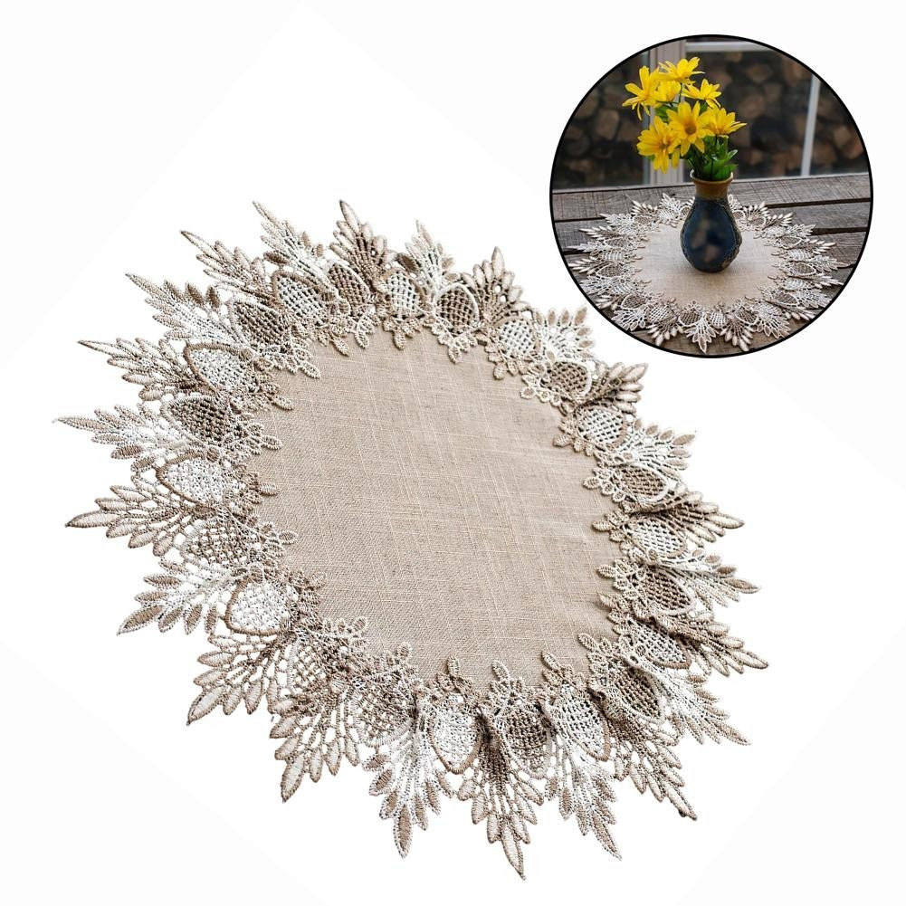 Dining Table Lace Placemat Polyester