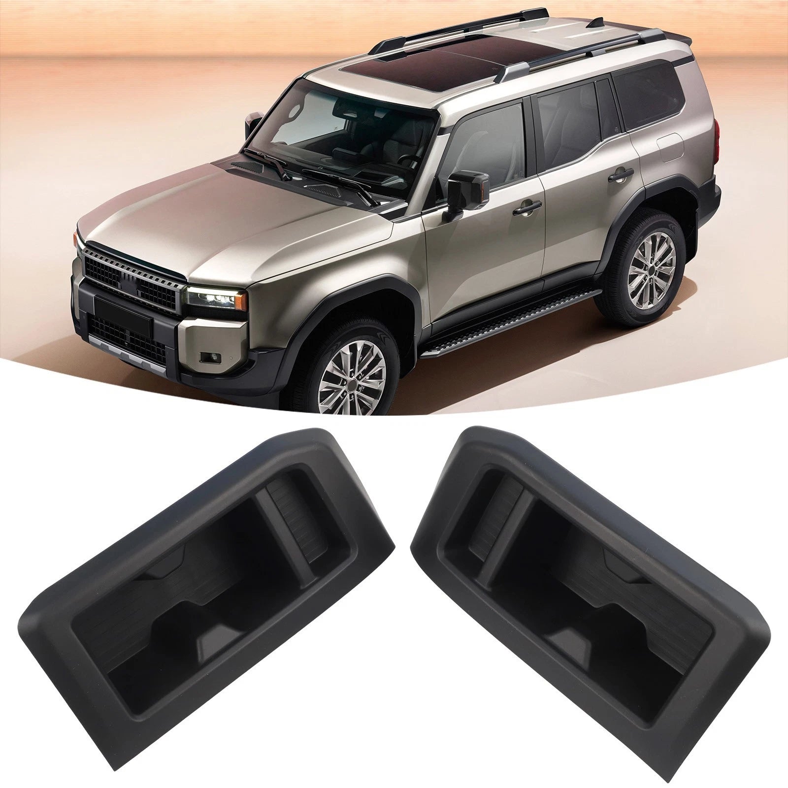 Abs Plastic Third Row Cup Holders Compatible With For Toyota Models