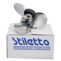 Stiletto 22009 OMC Performance Boat Propeller | 3-RH 12  x 9 Inch Pitc