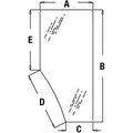 Fits John Deere 6200 6400 6410 6420 6500 6600 6800 Right Door Glass