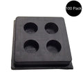 (100) Anti-vibration Pads - Heavy Duty All Rubber Isolation Pads 2" X