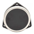 Faria Boat Blank Gauge Filler 3 3/8 Inch Black Silver by Faria