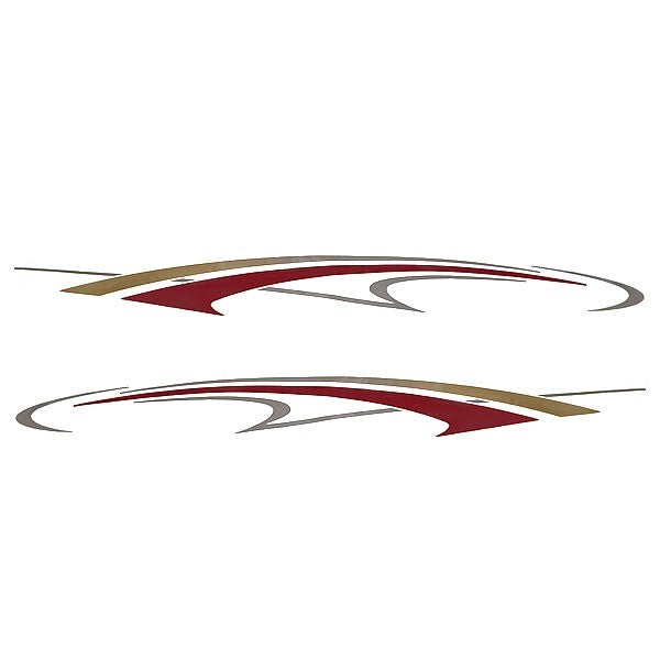 Rinker Boat Graphic Decals 218389 Captiva Red Stickers Set of 2 by Rinker
