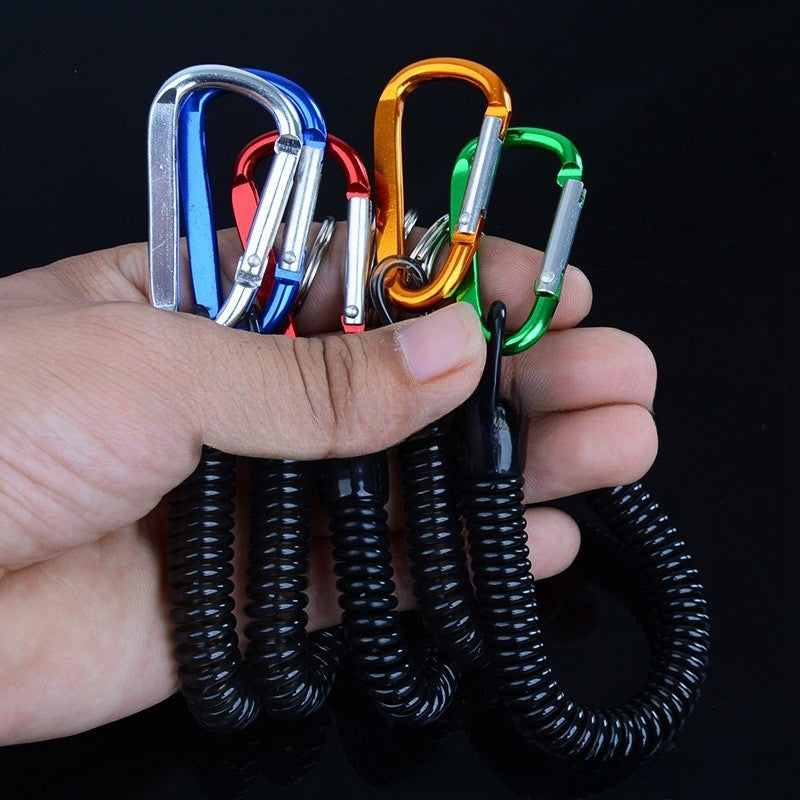 Fishing Rod Safety Rope with Coiled Cord