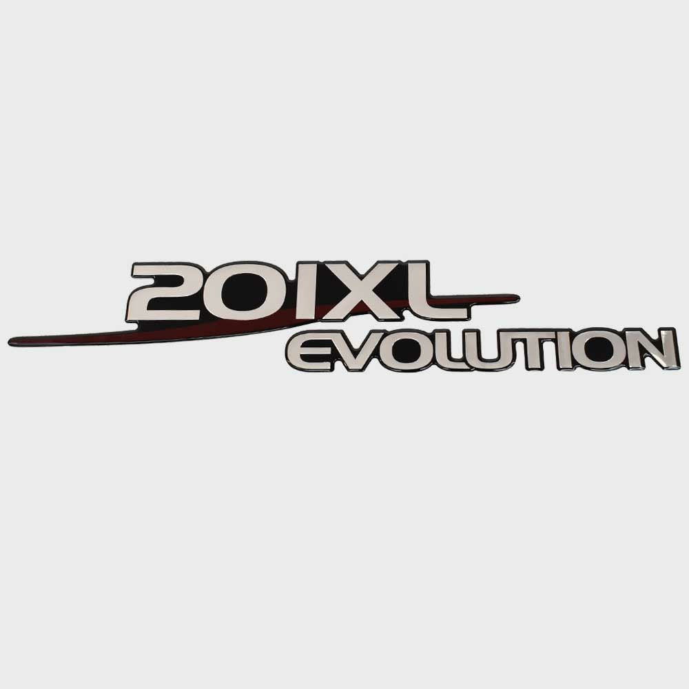 Ranger Boat Raised Emblem Decal 201XL Evolution Silver by Ranger
