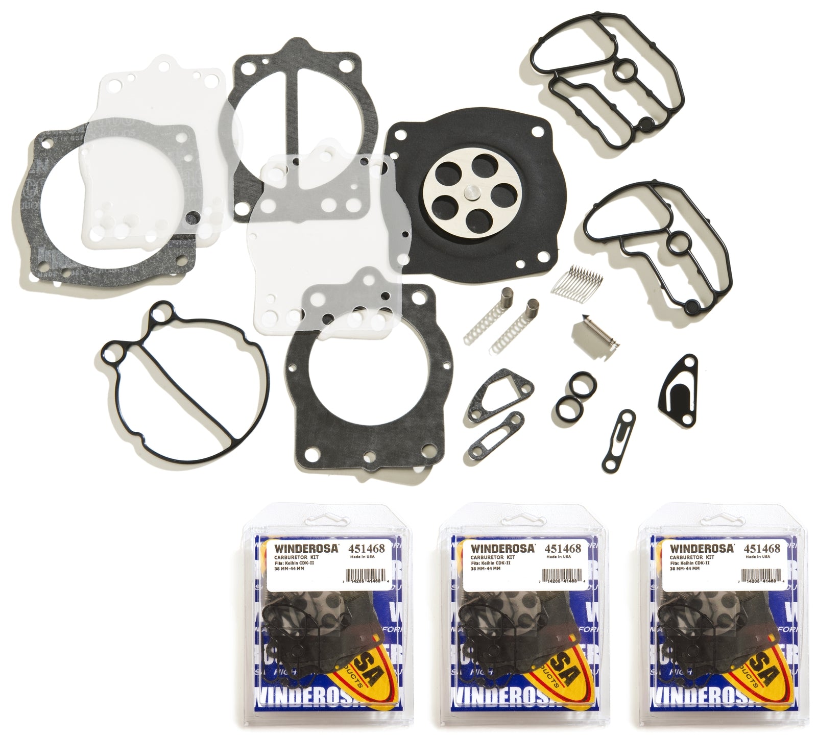 Keihin Triple Carb Carburetor Rebuild Kit by Keihin
