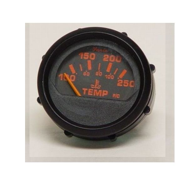 Faria Boat Temperature Gauge 2 Inch Black by Faria