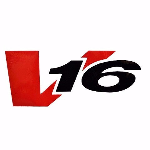Boat Decal Tracker V16 Black Red 7 1/8 Inch by Tracker
