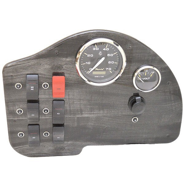 Godfrey Pontoon Boat Gauge Panel with Switches by Godfrey