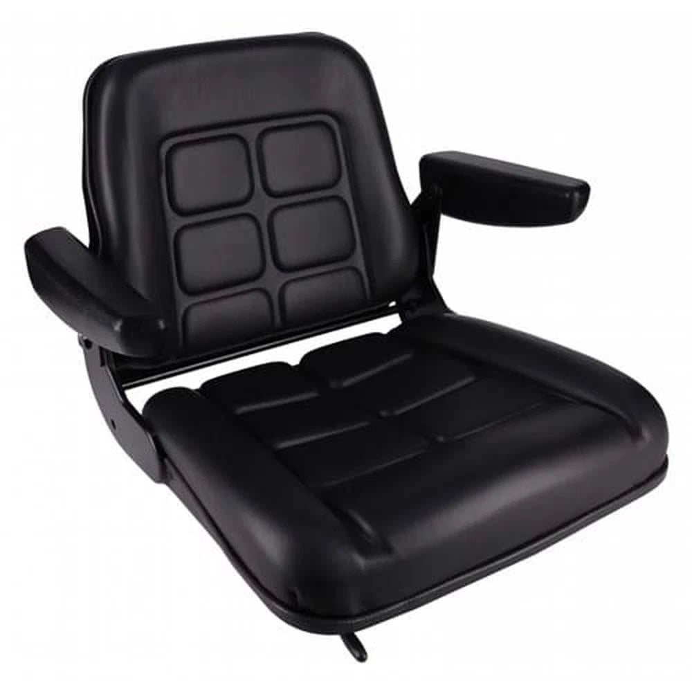 S830801 Low Back Seat, Black Vinyl Fits Tcm