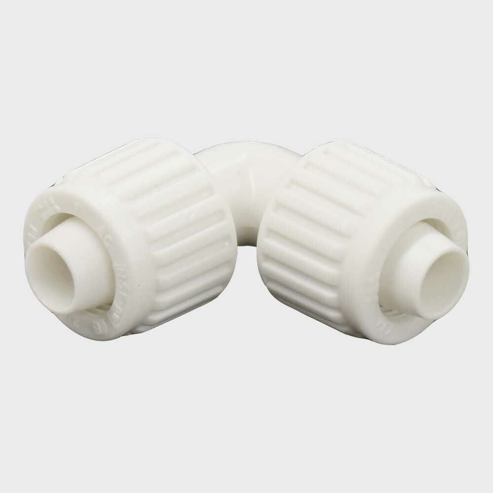 Boat Thru Hull Connector 2 1/4 Inch Black Barbed Plastic