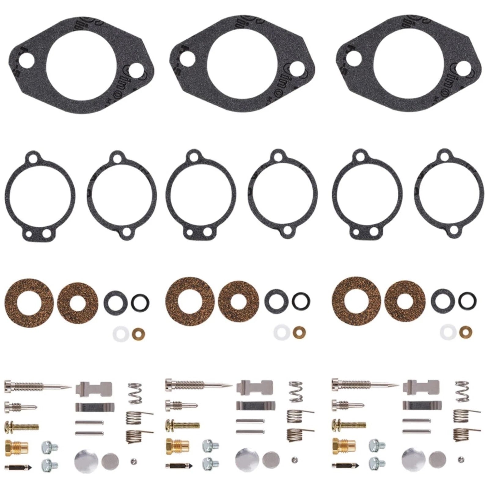 3x For Mercury 65-90-115-150h<wbr/>p Inlines Carburetor Repair Kit