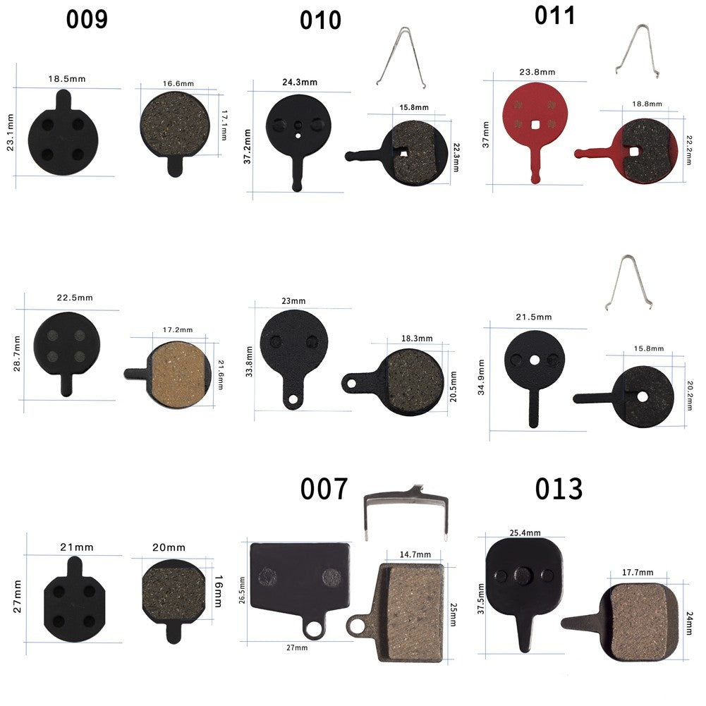 Multi Brand Compatible Bicycle Disc Brake For Pads Resin and