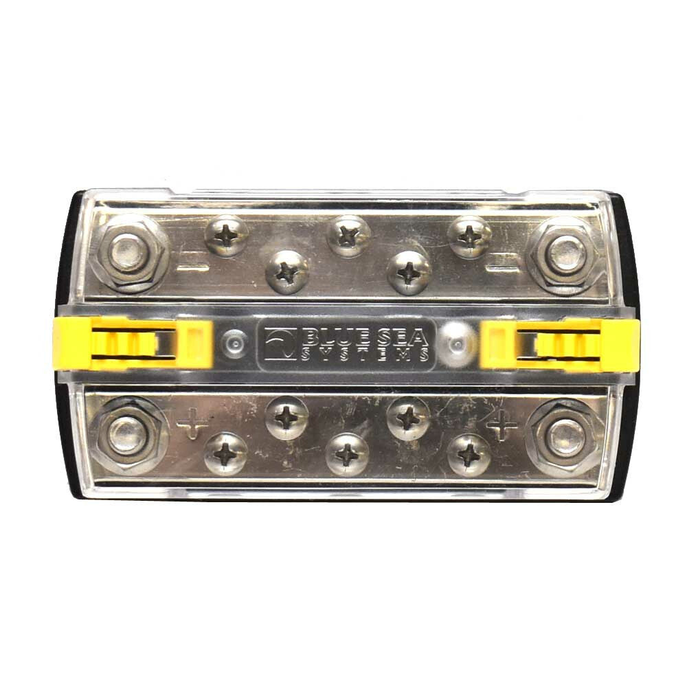 Blue Sea Systems Boat DualBus Plus Busbar 150A / 300V Black/Clear by Blue Sea Systems