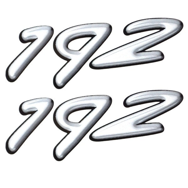 Rinker Boat Brand Decal 192 White / Gray Pair by Rinker