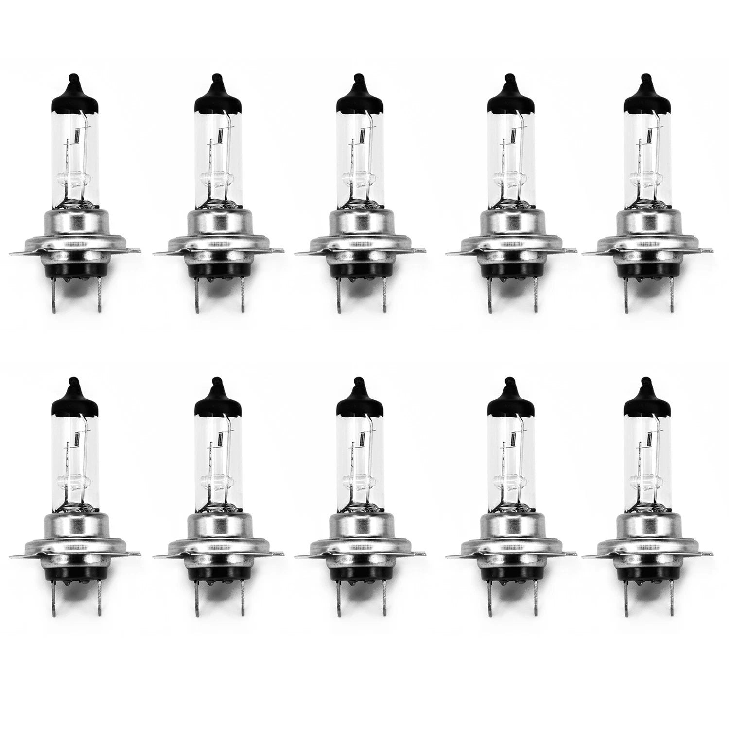 10pcs H7 Halogen Light Bulbs Headlight Globes 12V 55W White Bright